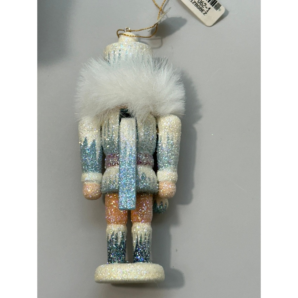 Kat'he Wohlfahrt German Nutcracker Ornament Handpainted Glittery Winter Soldier - Picture 3 of 9